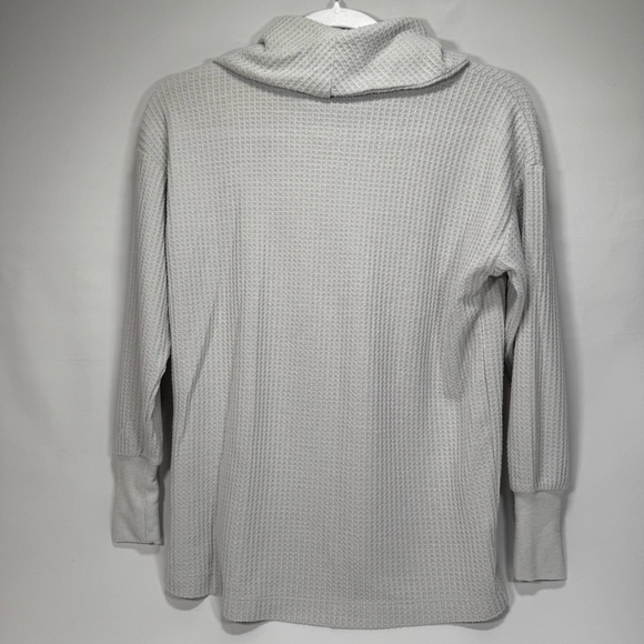 Loft Lou & Grey Brushed Wafflestitch Cowl Tunic Top XSP XS Petite Sweater Shirt - Picture 2 of 5